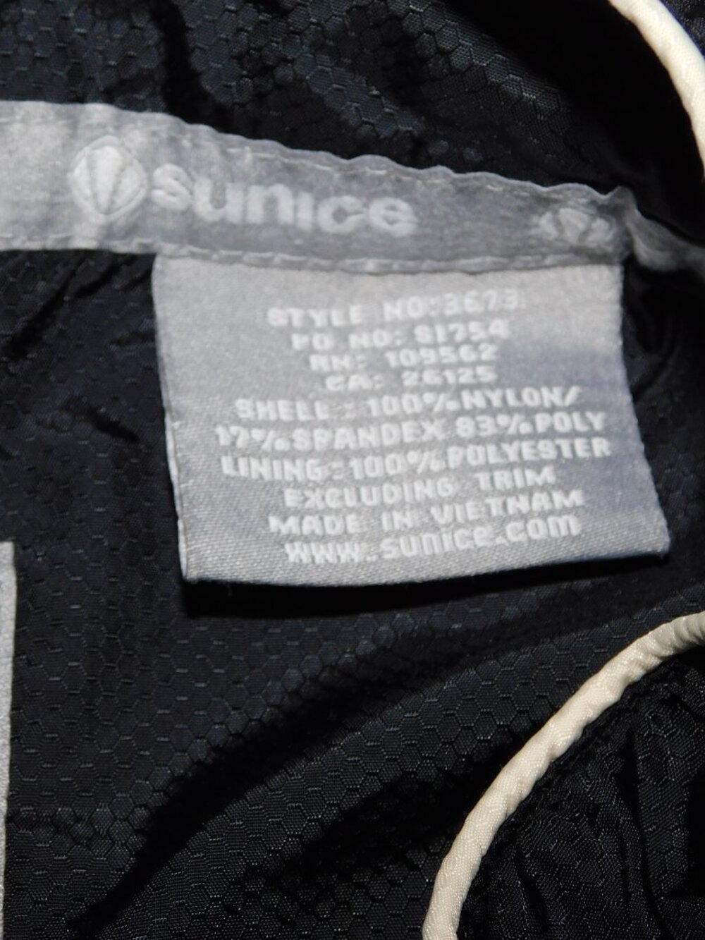 Sunice Sunita Golf Windshirt Jacket Black White Womens 2XL Full zip Short Sleeve - Picture 5 of 12
